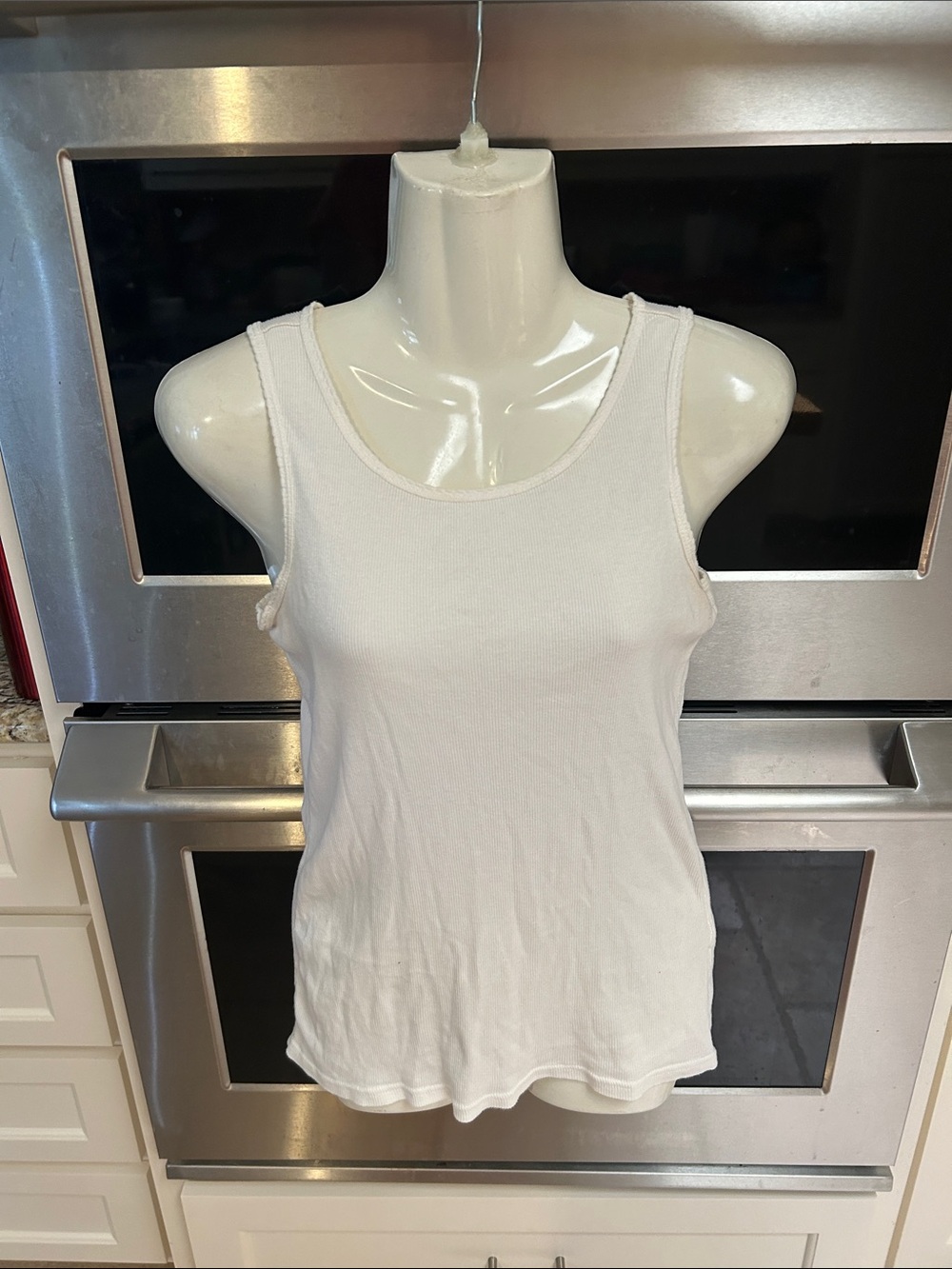 Mossimo Supply Co. White Scoop Neck Tank Top
